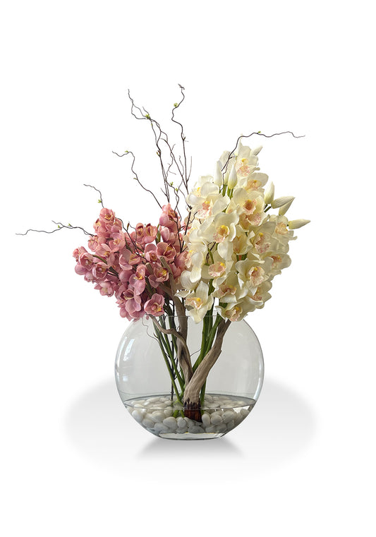 Tropical Blush Orchid Arrangement 🌺